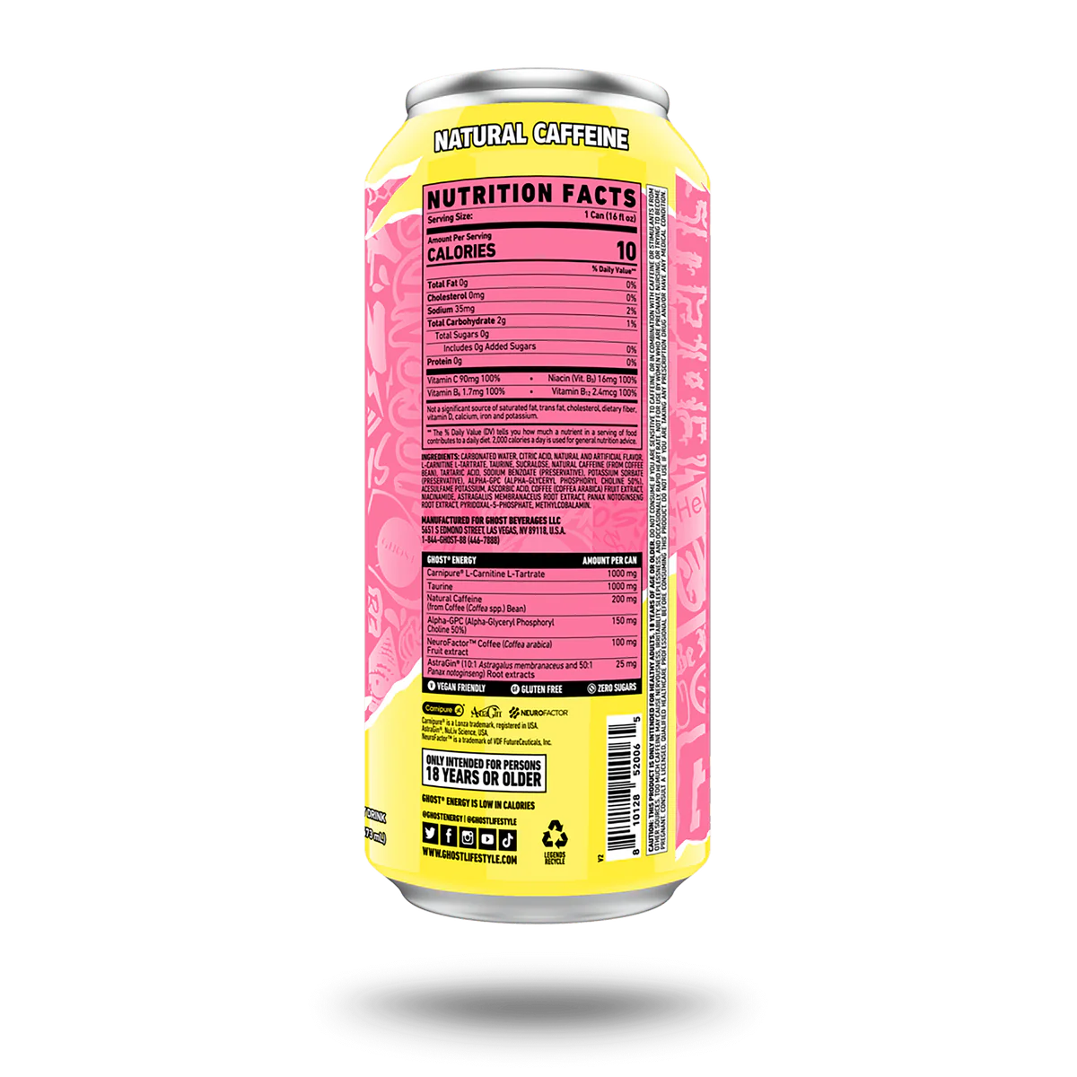 GHOST® ENERGY - Sour Pink Lemonade