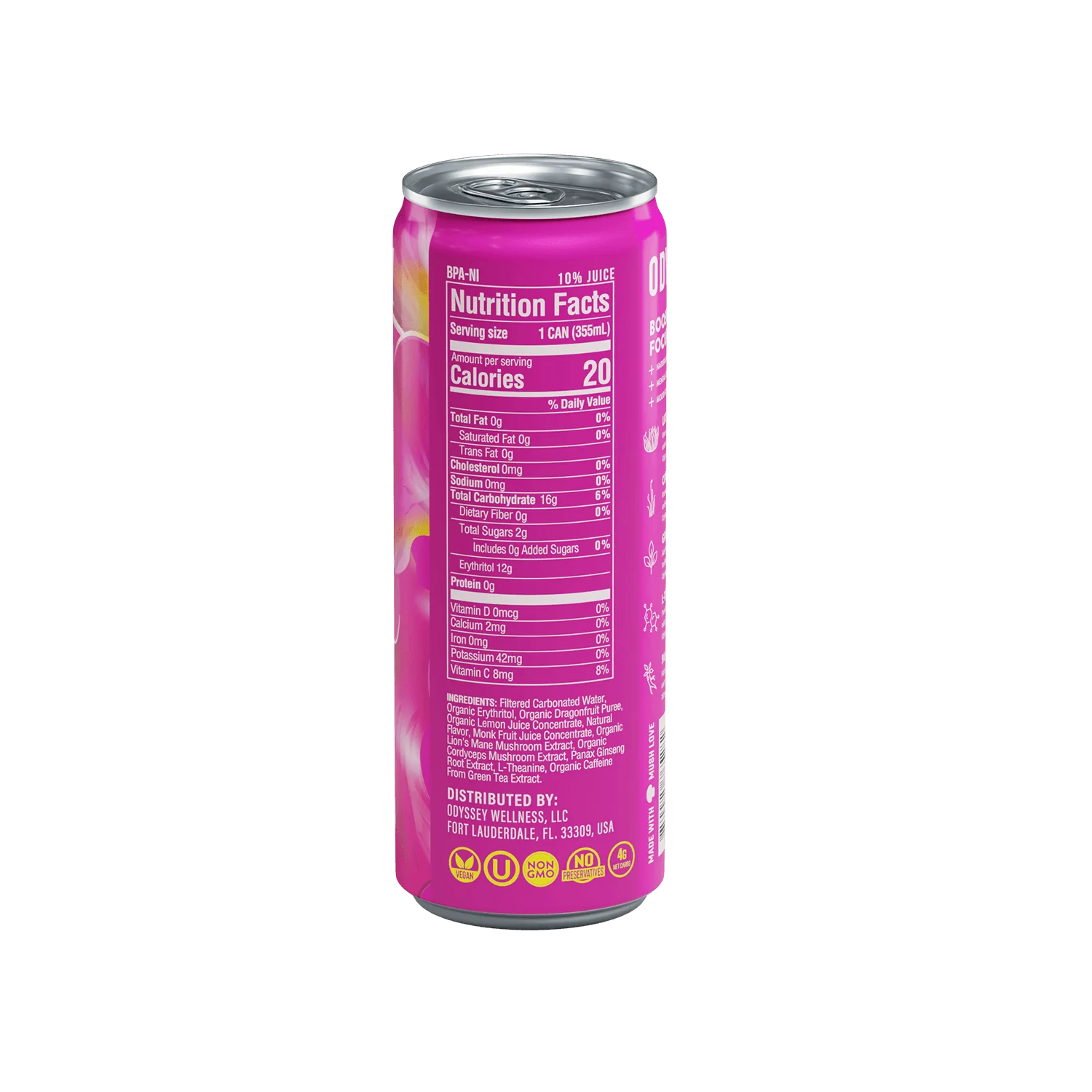 Odyssey Elixir - Dragon Fruit Lemonade Core Sparkling Energy Drink